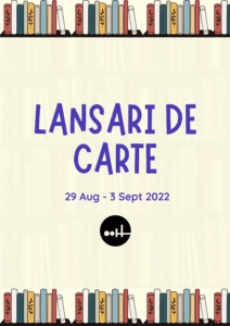 Lansări de carte 29 August – 3 Septembrie 2022
