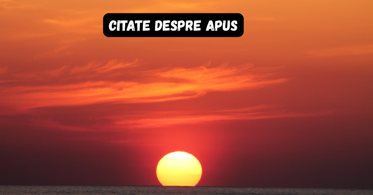 Citate despre apus